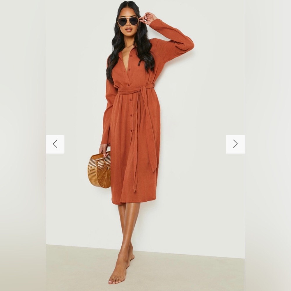 Beachwear Longline Belted Shirt - Picture 8 of 8